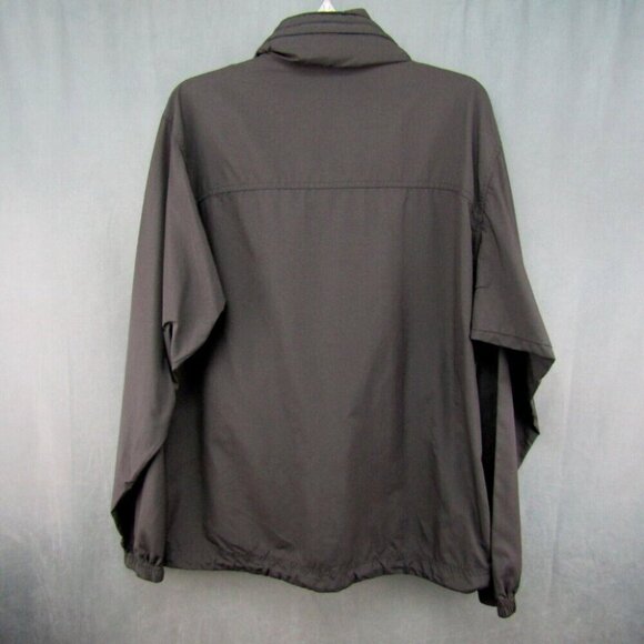 REI Black 1/4 Zip Pullover Jacket Unisex Size M Hooded Rain Lightweight Vented - Picture 4 of 10
